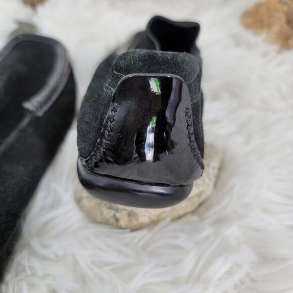Cole haan black suede moccasin with patent trim main image 11